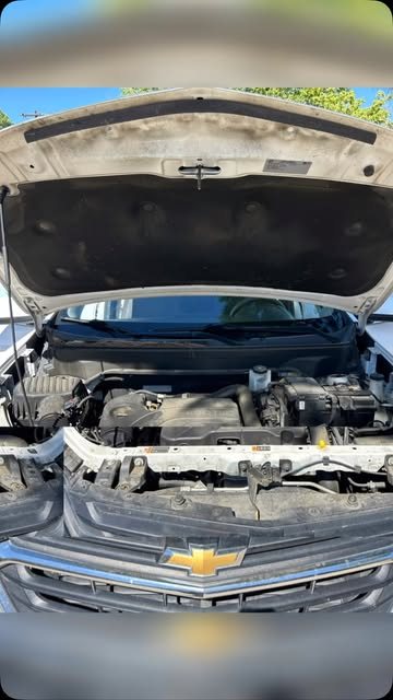 Detailed engine bay on a Chevrolet